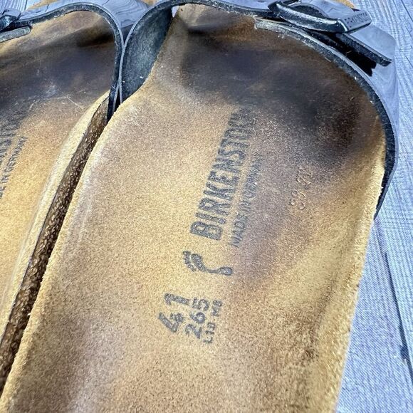 Birkenstock Madrid Small Buckle Black Patent Sandals Women’s EU 41/US 10 - Picture 5 of 8